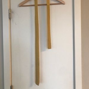 Ralph Lauren Yellow Silk Knit Tie